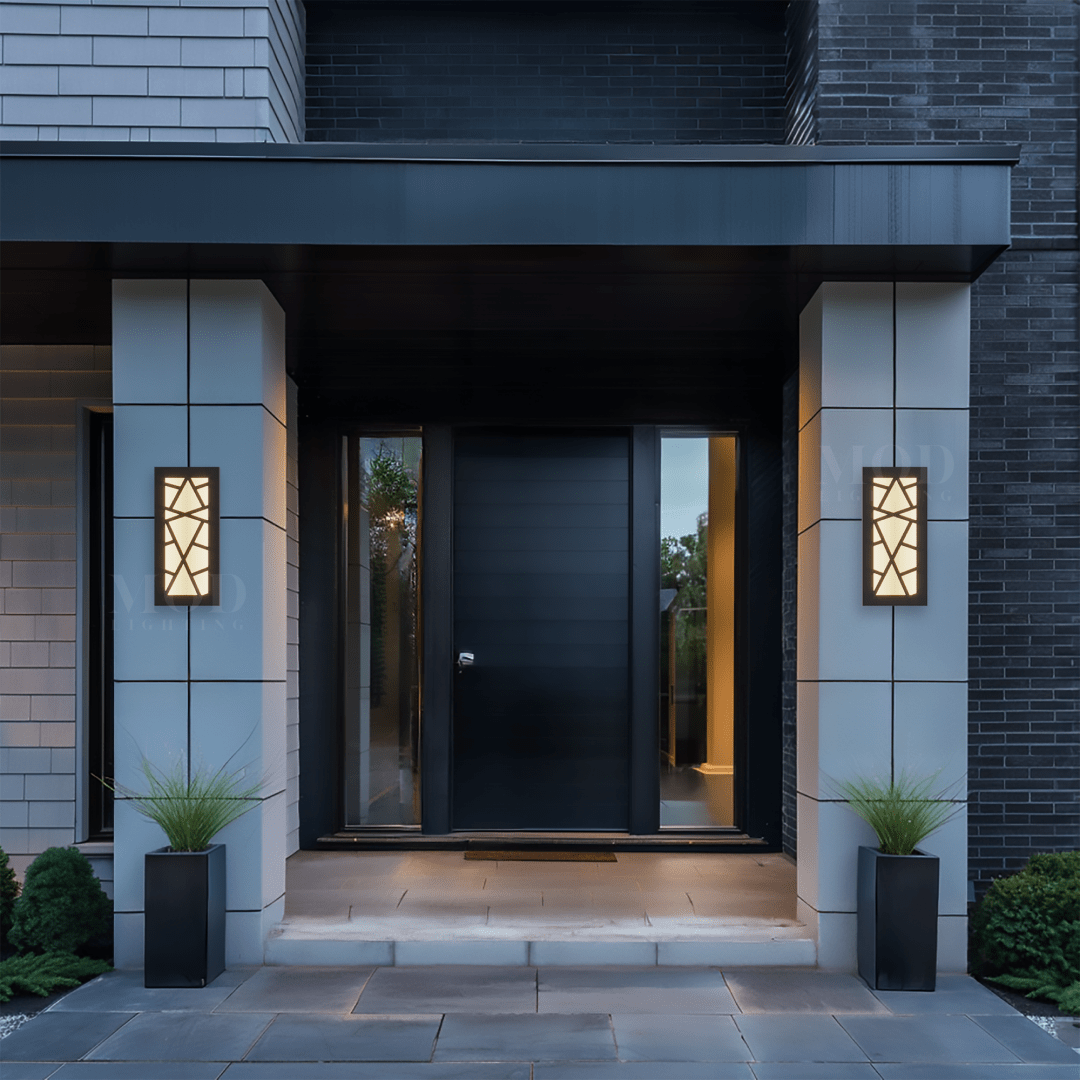 Outdoor LED Light Fixture | Sleek Modern Design, Warm White Glow & Multiple Sizes for Garden, Entryway or Yard