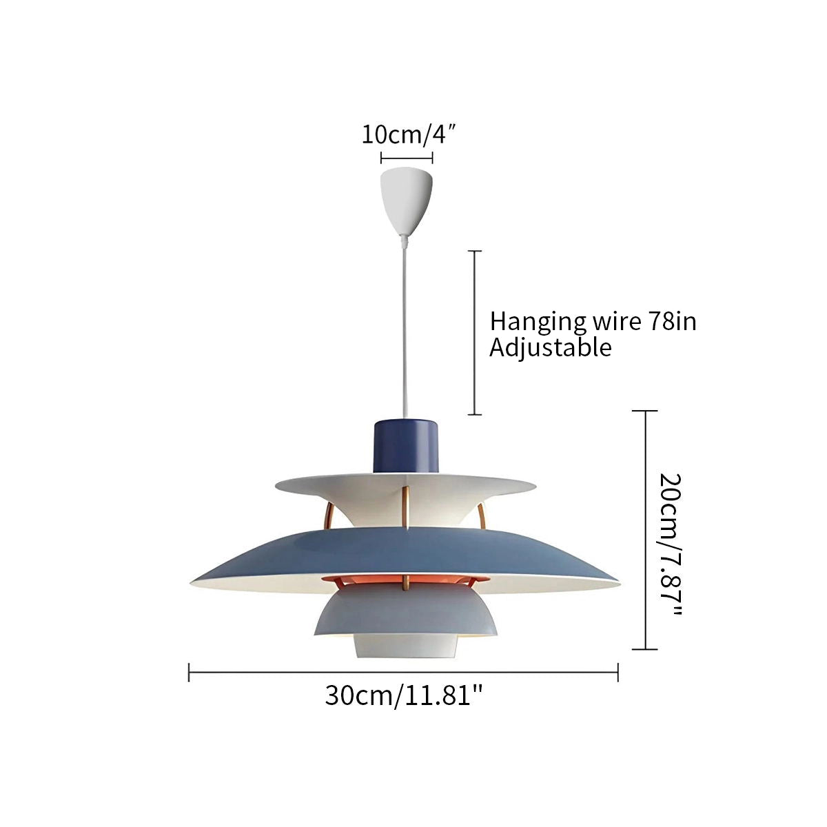 Modern Nordic Multi-layer Pendant Lamp | Adjustable Height, Sloped Ceiling Friendly & Ideal for Living Rooms and Dining Areas
