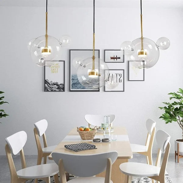 LED Chandelier Light Fixture - Modern Crystal Design for Dining Room & Living Room Decor