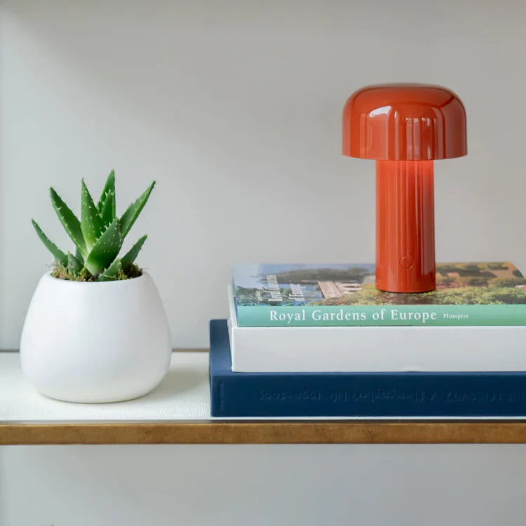 Rechargeable Mushroom Table Lamp - Modern LED Design for Home Office & Nightstand Use