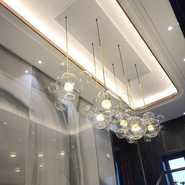 LED Chandelier Light Fixture - Modern Crystal Design for Dining Room & Living Room Decor