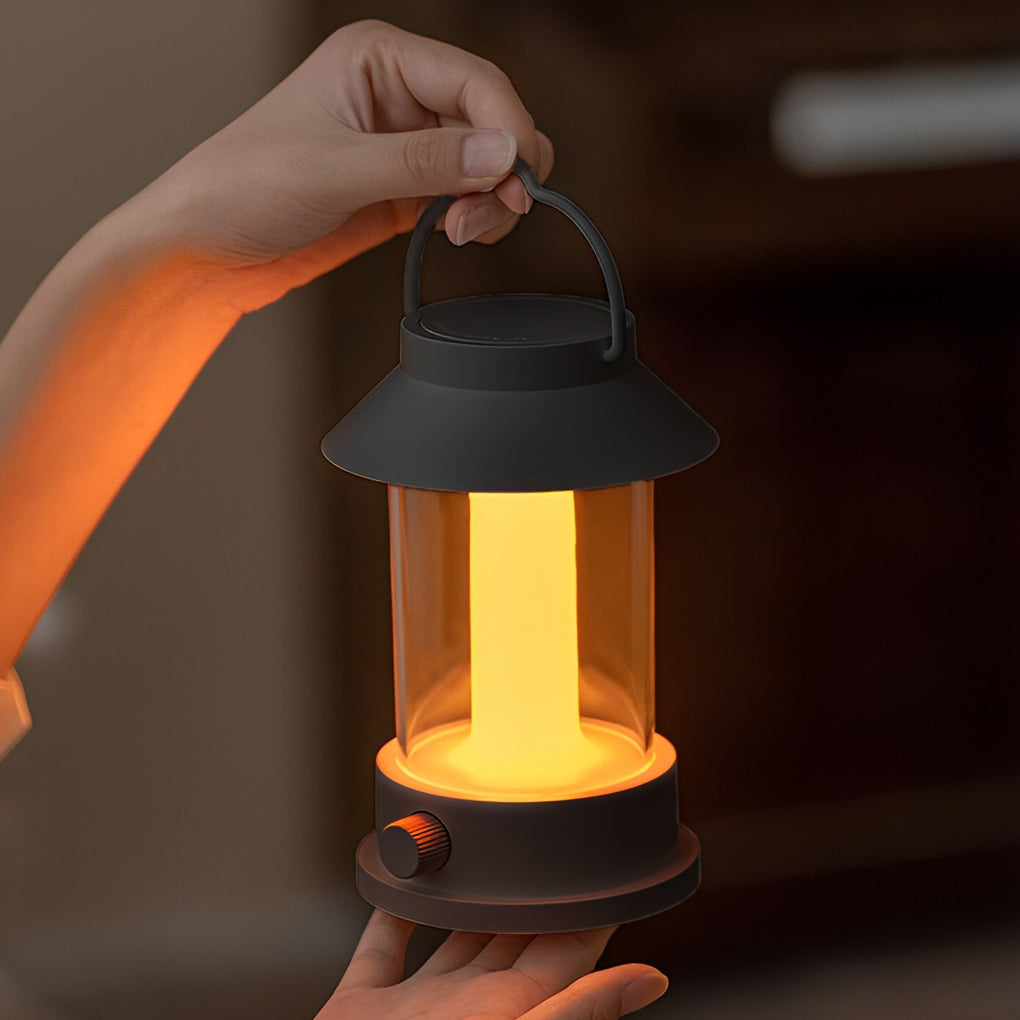 Portable Waterproof Dimmable LED Lantern - USB Rechargeable Outdoor Light for Camping & Emergency Use
