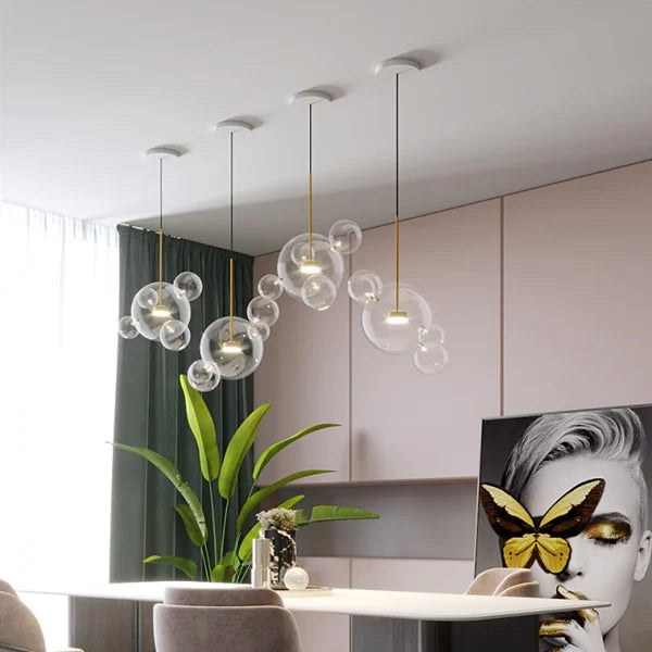 LED Chandelier Light Fixture - Modern Crystal Design for Dining Room & Living Room Decor