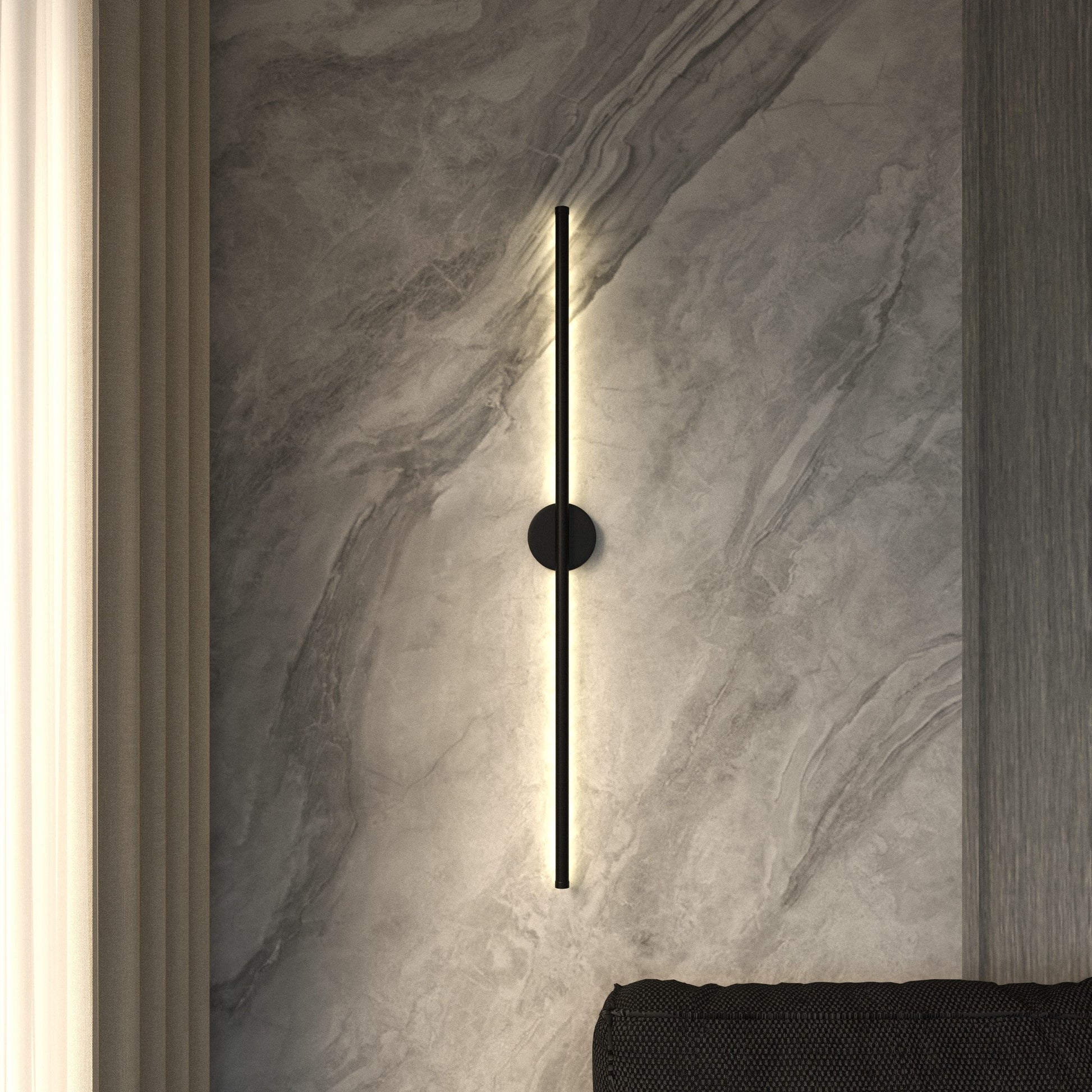 LED Round Wall Sconce Light Fixture - Modern Design for Living Room, Hallway & Bedroom Lighting