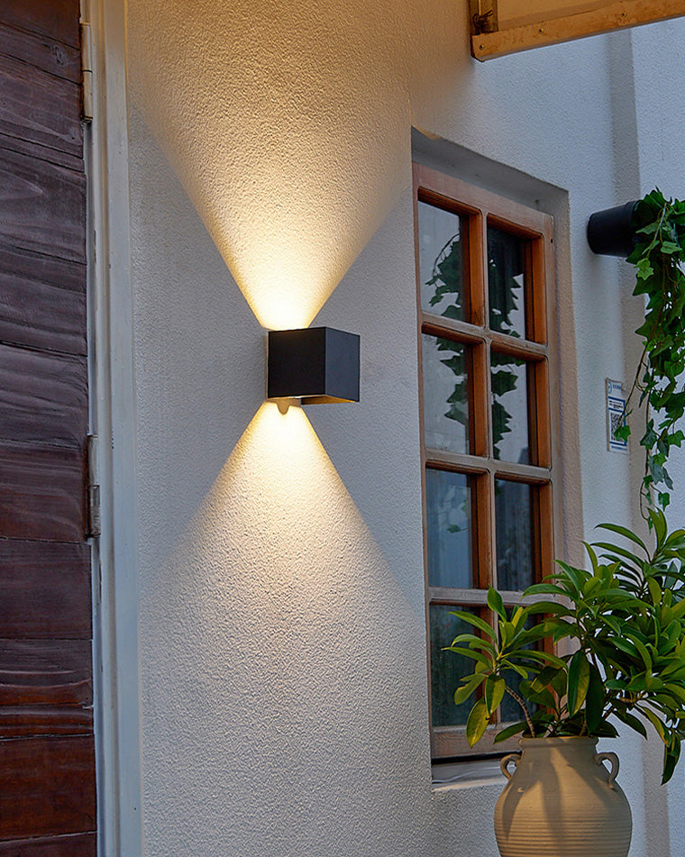 LED Outdoor Up Down Wall Light Fixture - Waterproof Sconce for Patio, Garden & Entryway Lighting