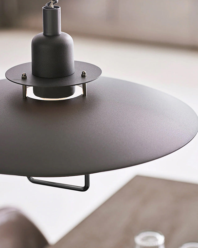 Danish Rise and Fall Pendant Light - Adjustable Height Fixture for Dining Room & Kitchen Lighting