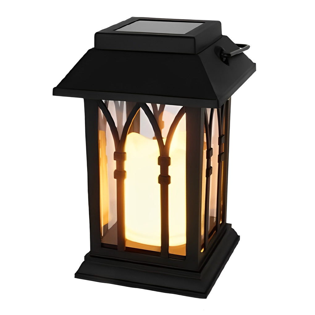 LED Portable Solar Lantern - Waterproof Intelligent Outdoor Light for Camping & Garden Use
