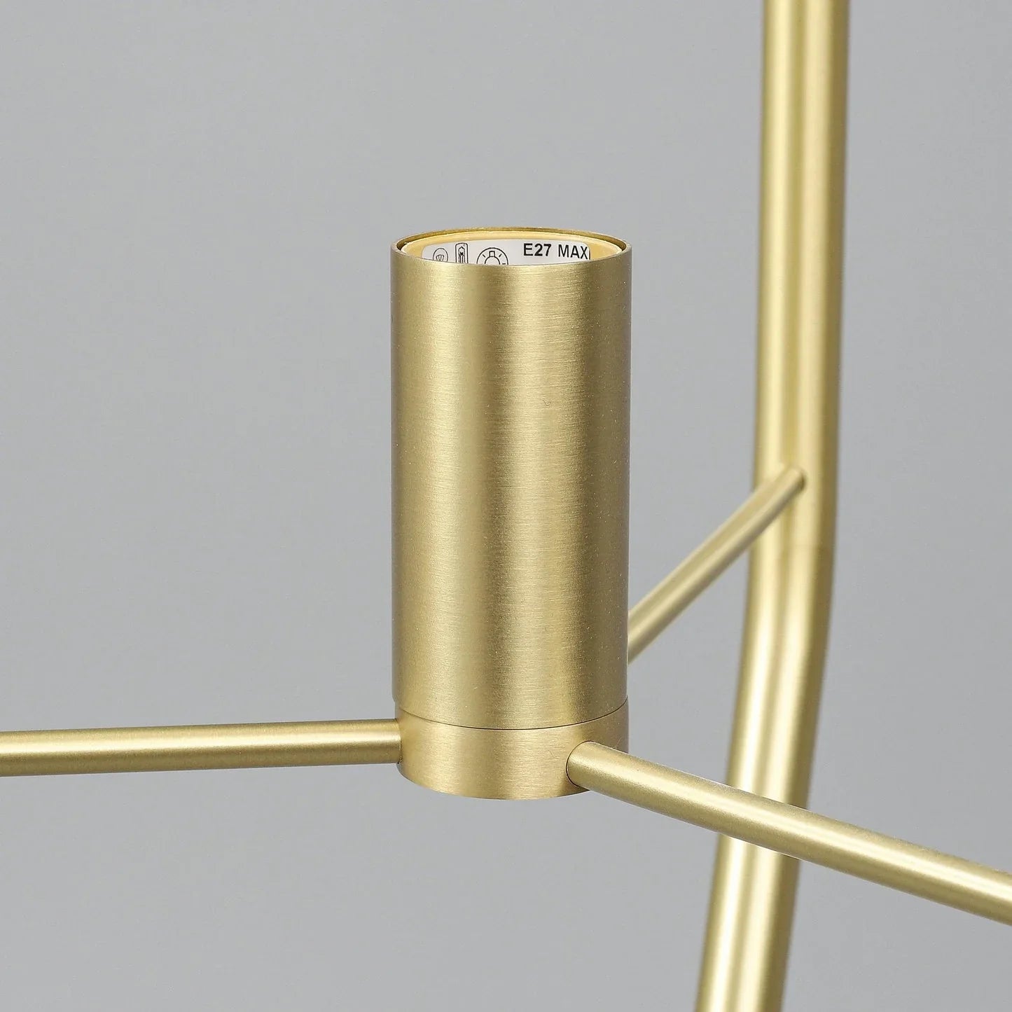 LED Floor Lamp with Adjustable Height and Natural Wood Base for Living Room & Home Office Lighting