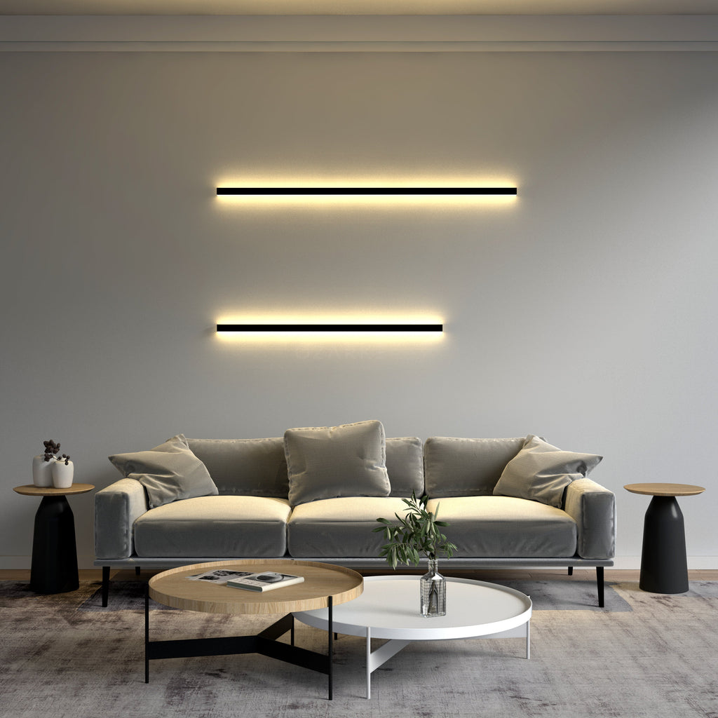 Linear Minimalist Wall Lamp - Modern LED Sconce Fixture for Living Room & Hallway Lighting