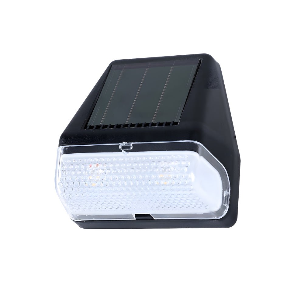LED Solar Step Lights - 4 Pack Dusk-to-Dawn Sensor Outdoor Warm White Lighting for Stairs and Pathways