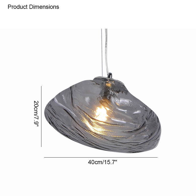 Blown Glass Pendant Light Fixture - Modern Cloud Design for Dining Room & Kitchen Lighting
