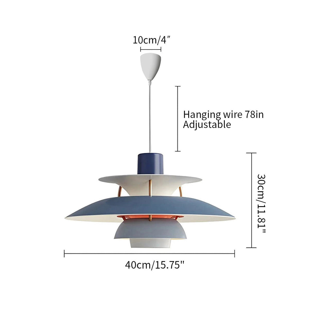 Modern Nordic Multi-layer Pendant Lamp | Adjustable Height, Sloped Ceiling Friendly & Ideal for Living Rooms and Dining Areas