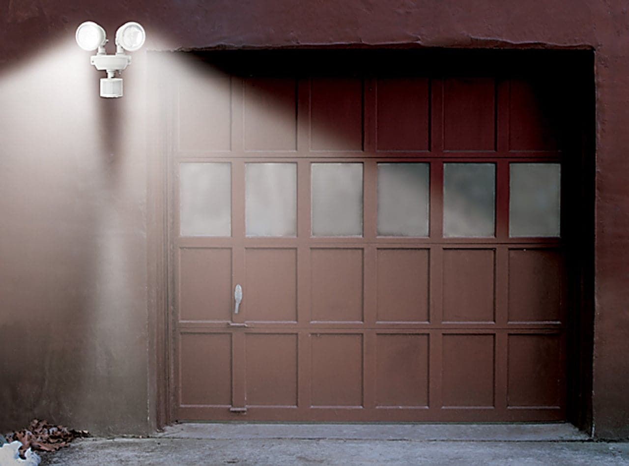 Solar Security Light with Dual Heads & Motion Sensor | Outdoor Lighting for Patios & Driveways in White or Black