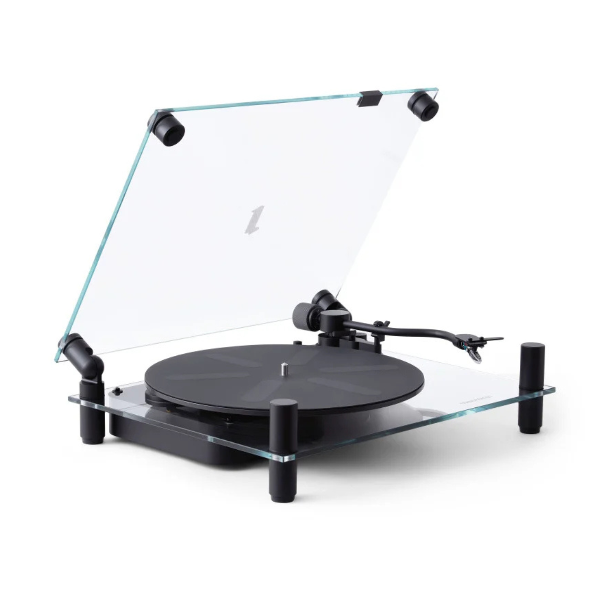 Transparent Acrylic Turntable for Vinyl Records & DJ Use - Lightweight, Durable Design