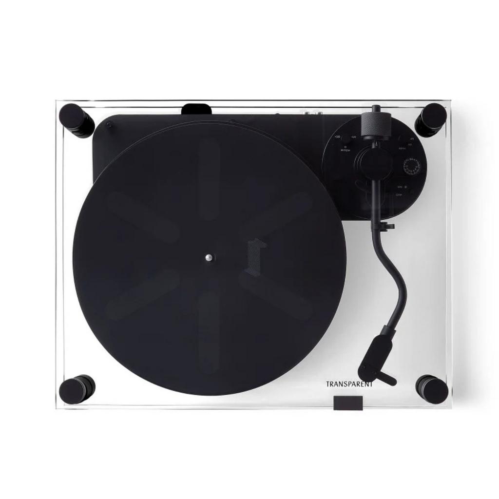 Transparent Acrylic Turntable for Vinyl Records & DJ Use - Lightweight, Durable Design