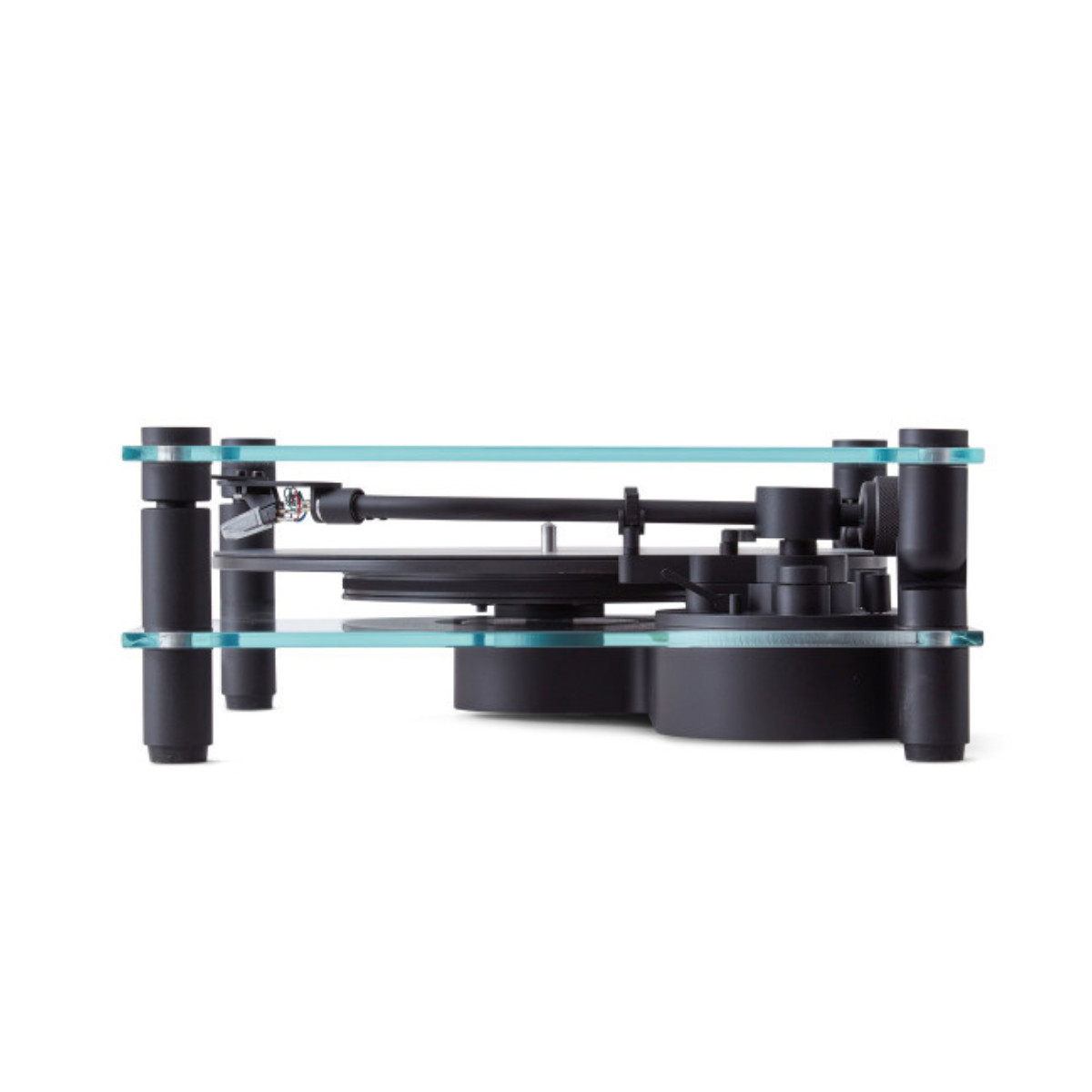 Transparent Acrylic Turntable for Vinyl Records & DJ Use - Lightweight, Durable Design