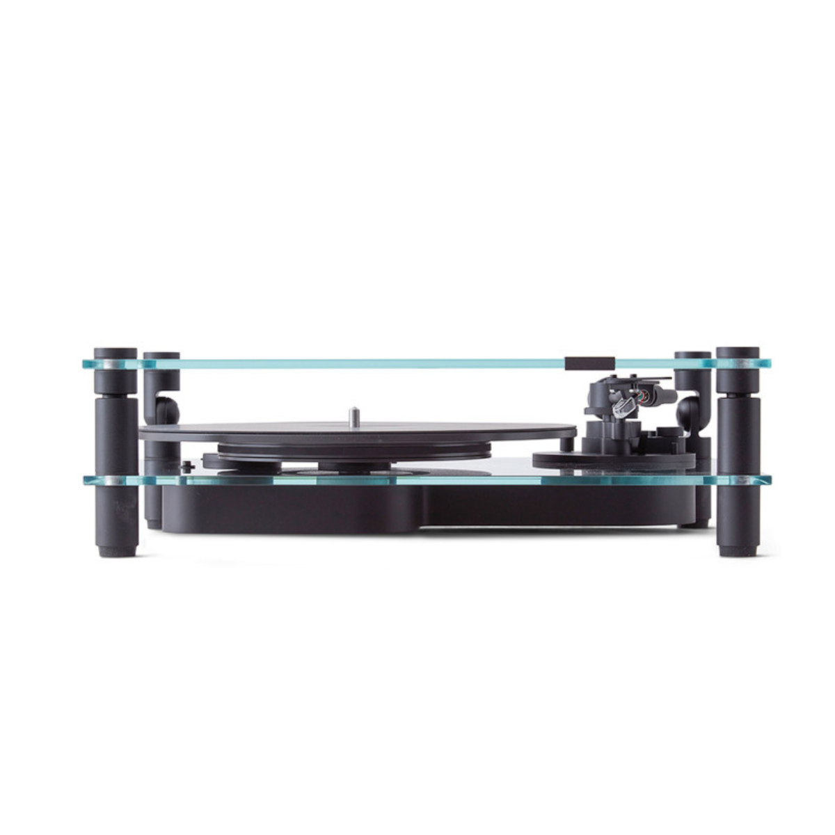 Transparent Acrylic Turntable for Vinyl Records & DJ Use - Lightweight, Durable Design