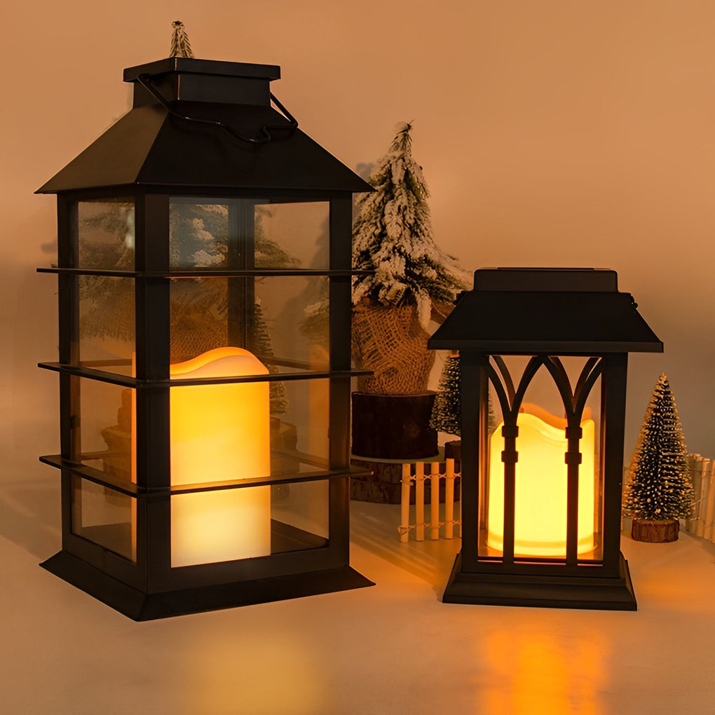 LED Portable Solar Lantern - Waterproof Intelligent Outdoor Light for Camping & Garden Use
