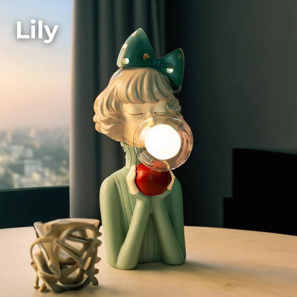 LED Bubble Lamp Collection for Girls - Colorful Night Lights & Decorative Lighting for Kids' Rooms & Playrooms