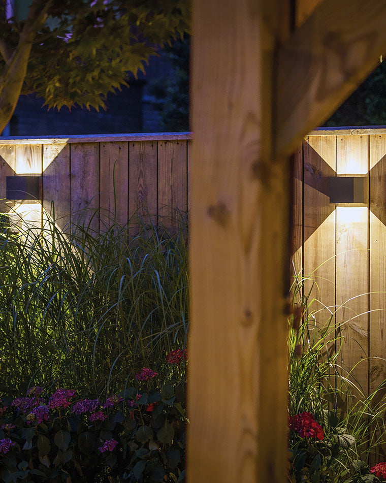 LED Outdoor Up Down Wall Light Fixture - Waterproof Sconce for Patio, Garden & Entryway Lighting