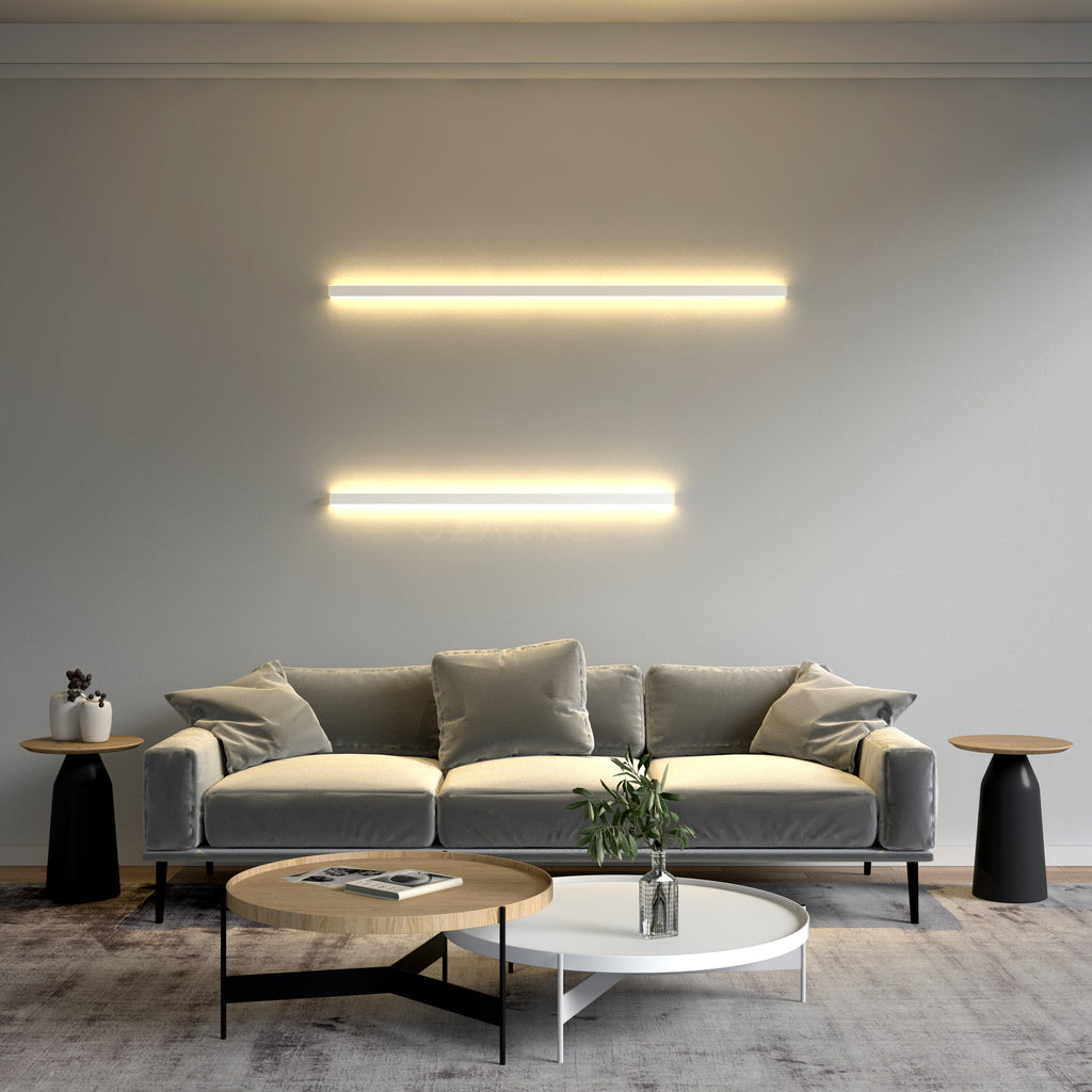 Linear Minimalist Wall Lamp - Modern LED Sconce Fixture for Living Room & Hallway Lighting