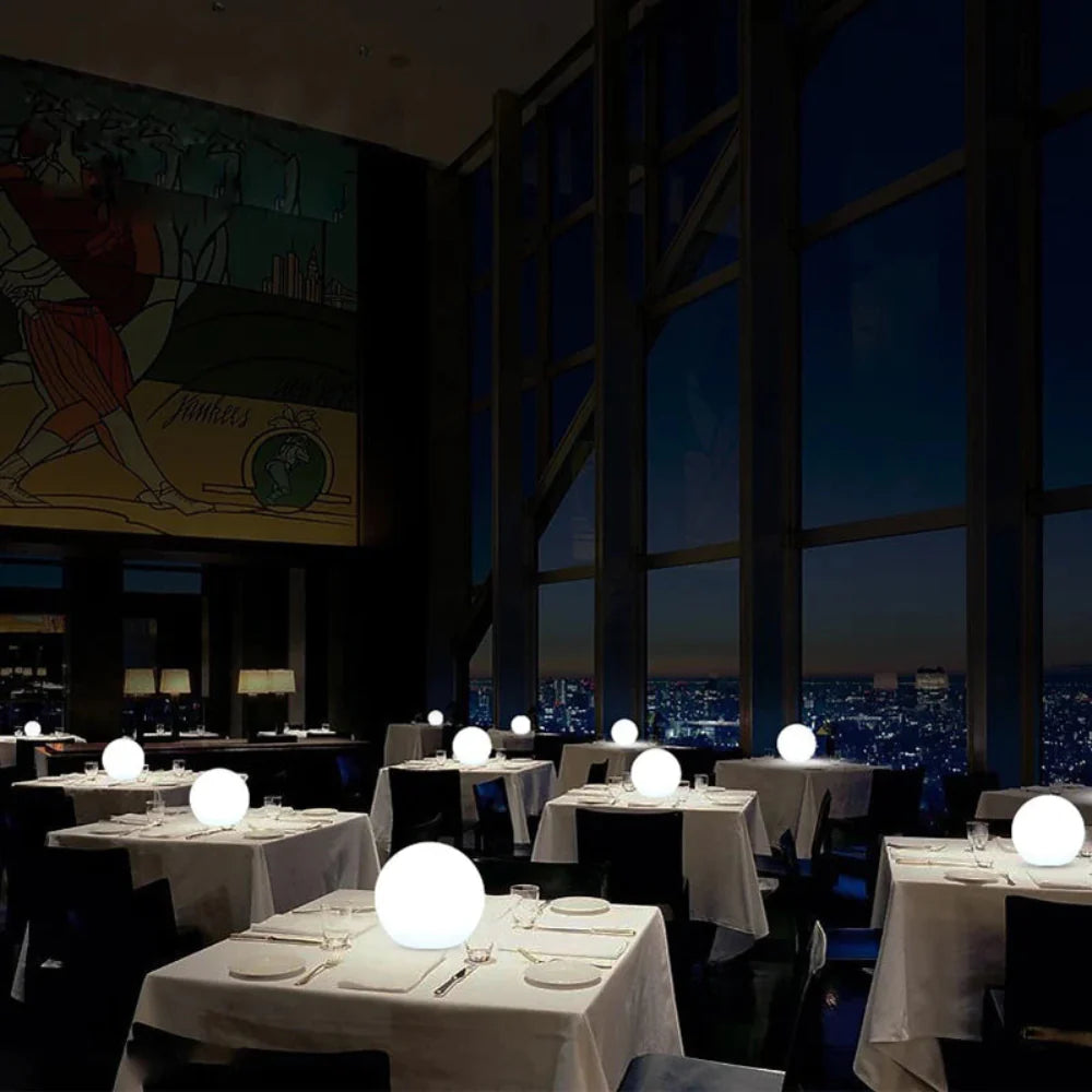 Waterproof LED Globe Light Fixture for Outdoor and Indoor Use, Ideal for Patios, Gardens, and Events