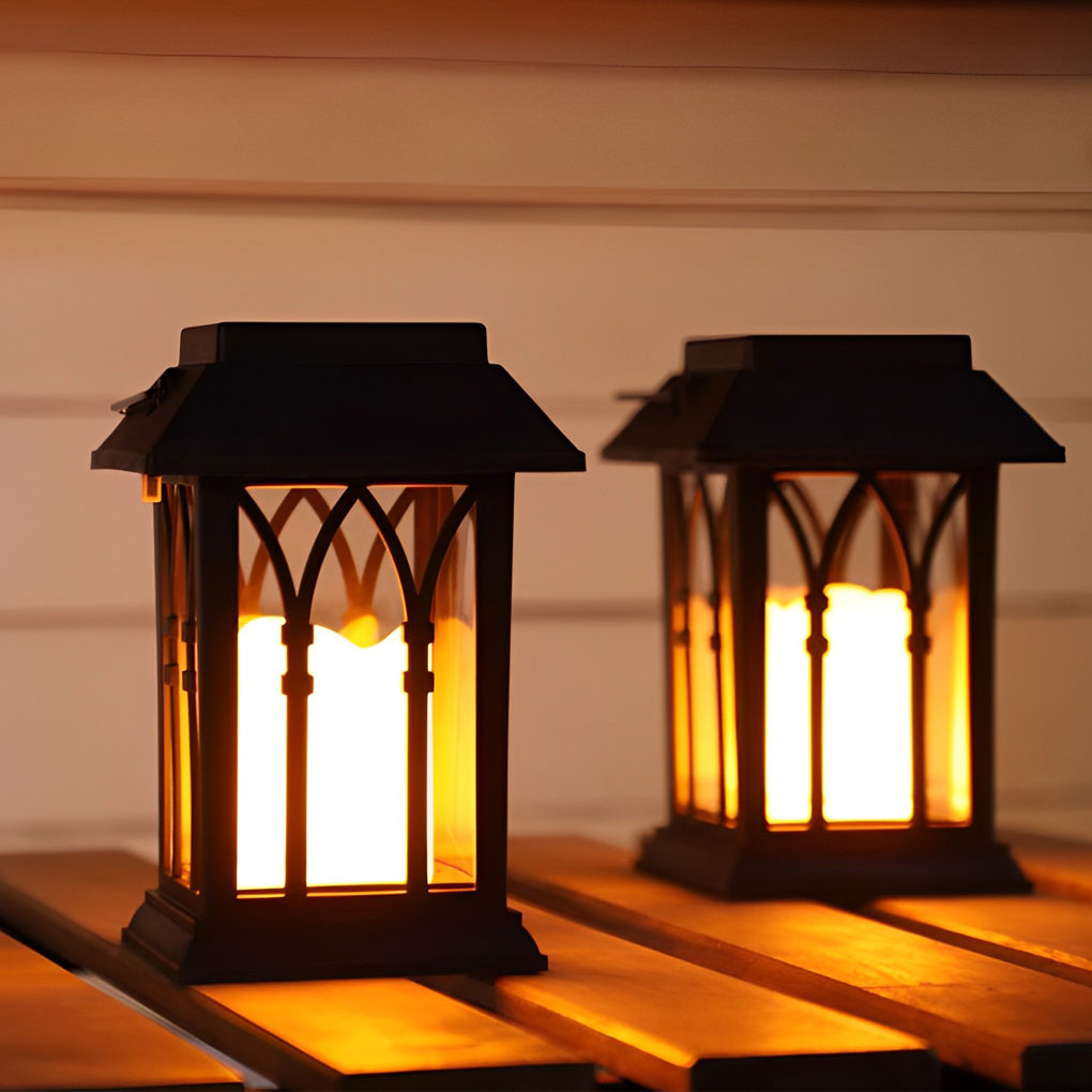 LED Portable Solar Lantern - Waterproof Intelligent Outdoor Light for Camping & Garden Use