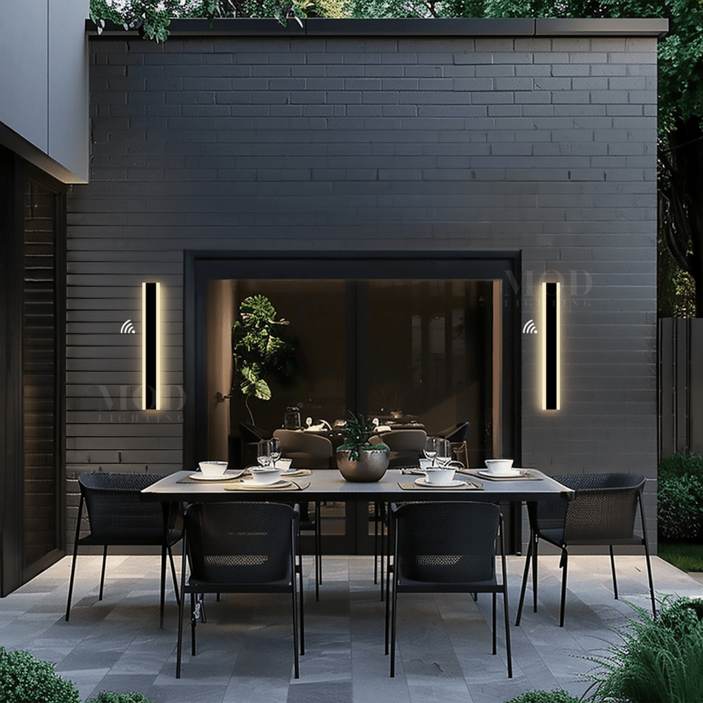 LED Motion Sensor Light - Wireless Outdoor Security Light with Adjustable Brightness for Pathways, Garages, and Entryways