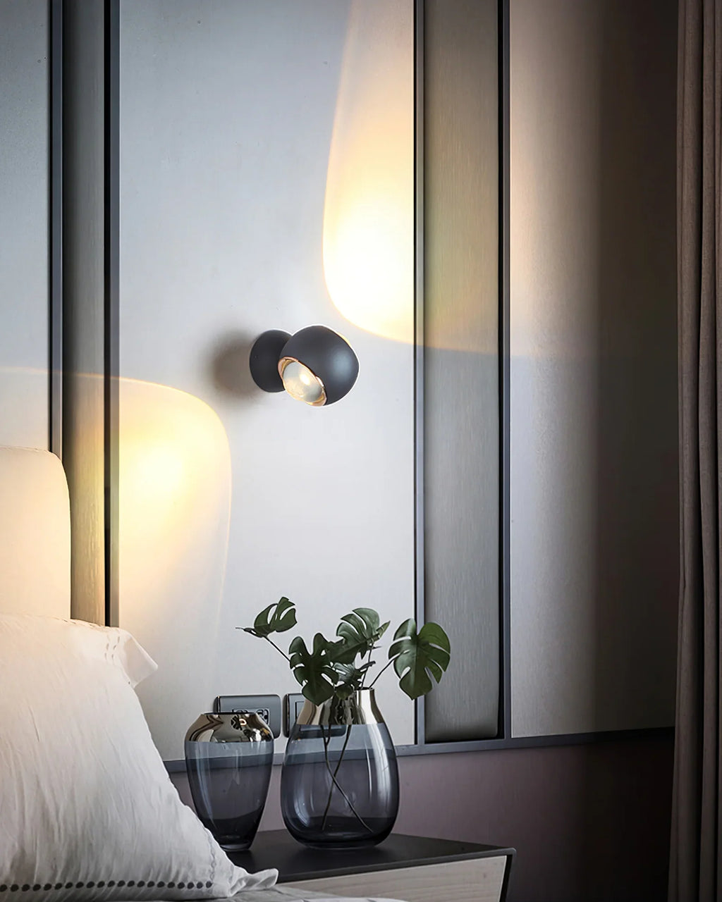 LED Vertical Wall Lamp - Modern Adjustable Fixture for Living Room & Bedroom Lighting