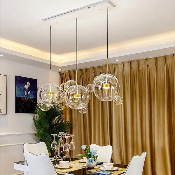 LED Chandelier Light Fixture - Modern Crystal Design for Dining Room & Living Room Decor