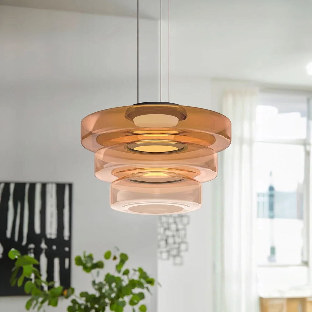 Nordic Postmodern Glass Pendant Light Fixture - Modern Hanging Lamp for Dining Room & Kitchen Lighting
