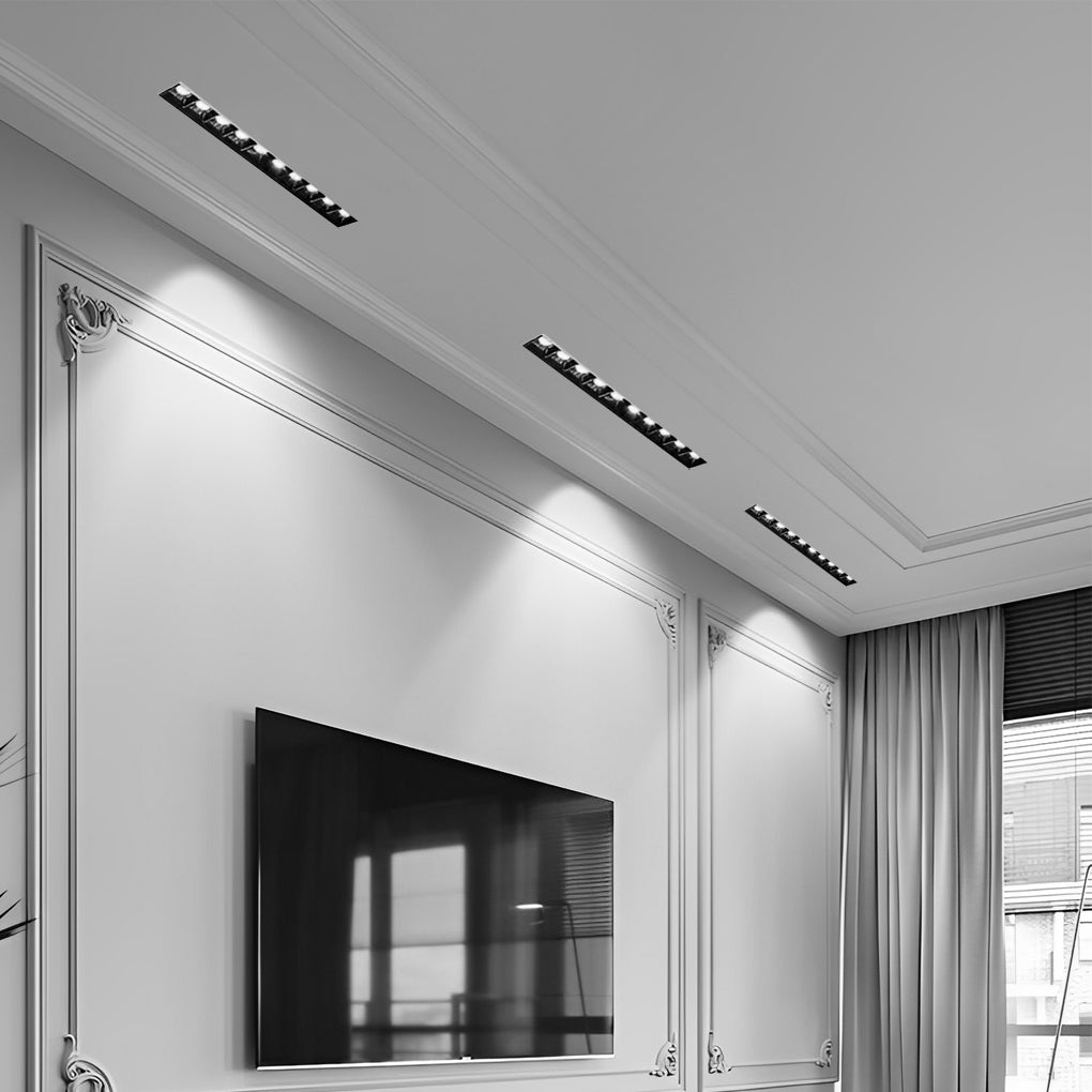 Linear Trimless Recessed LED Downlight - Magnetic COB Spotlight for Modern Home Lighting Solutions