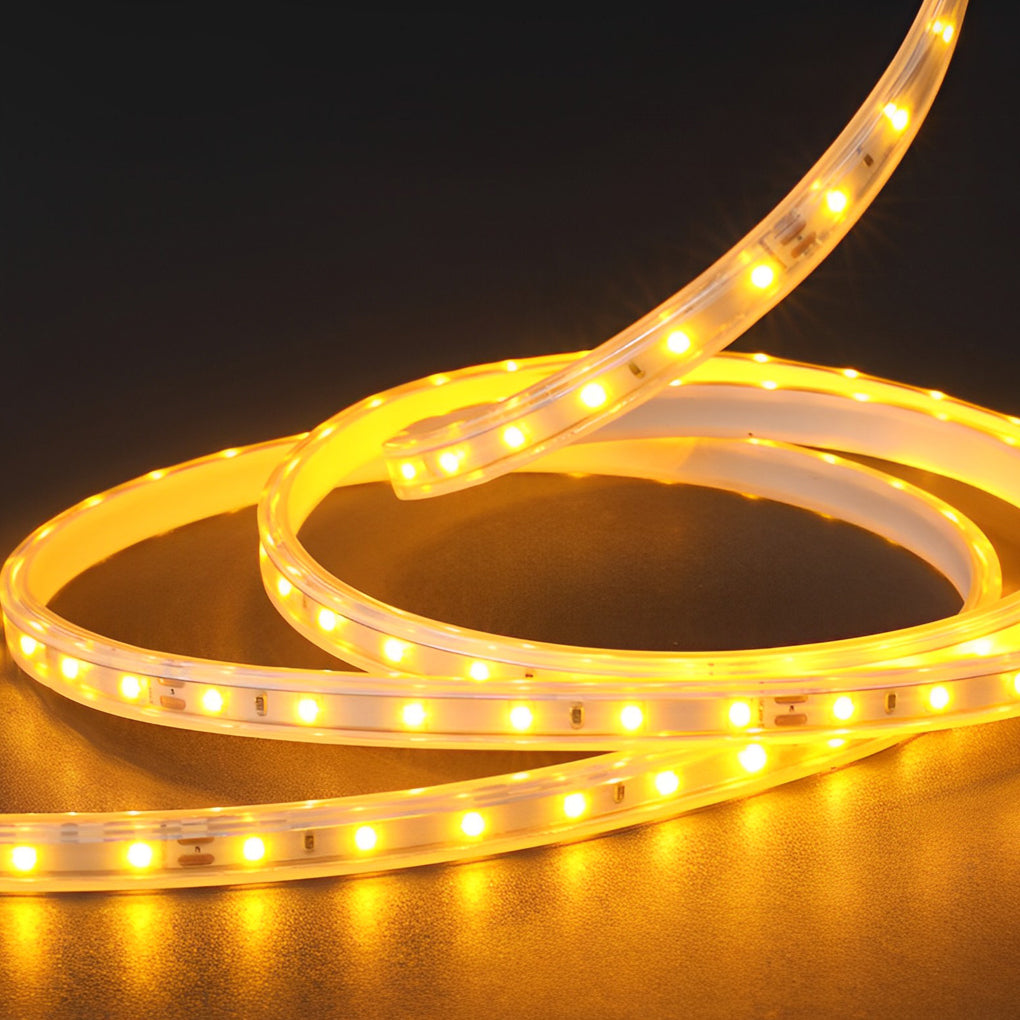 Adjustable Warm White Solar LED Strip Lights with Remote Control for Outdoor Lighting and Decoration