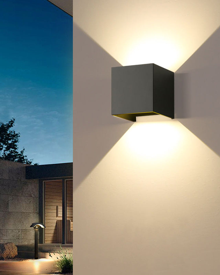 LED Outdoor Up Down Wall Light Fixture - Waterproof Sconce for Patio, Garden & Entryway Lighting