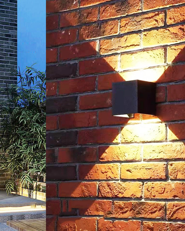LED Outdoor Up Down Wall Light Fixture - Waterproof Sconce for Patio, Garden & Entryway Lighting