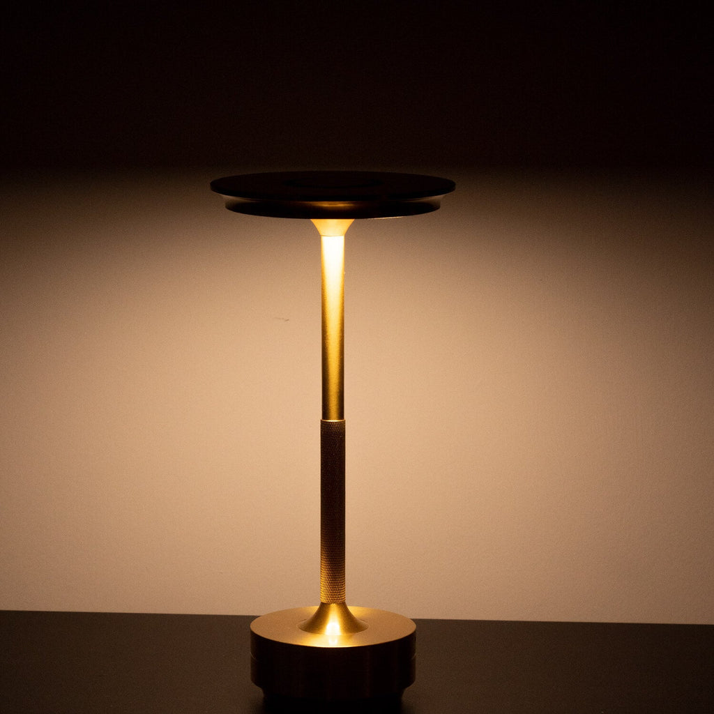 Cordless Metallic Table Lamp - Modern Design for Home & Office Lighting