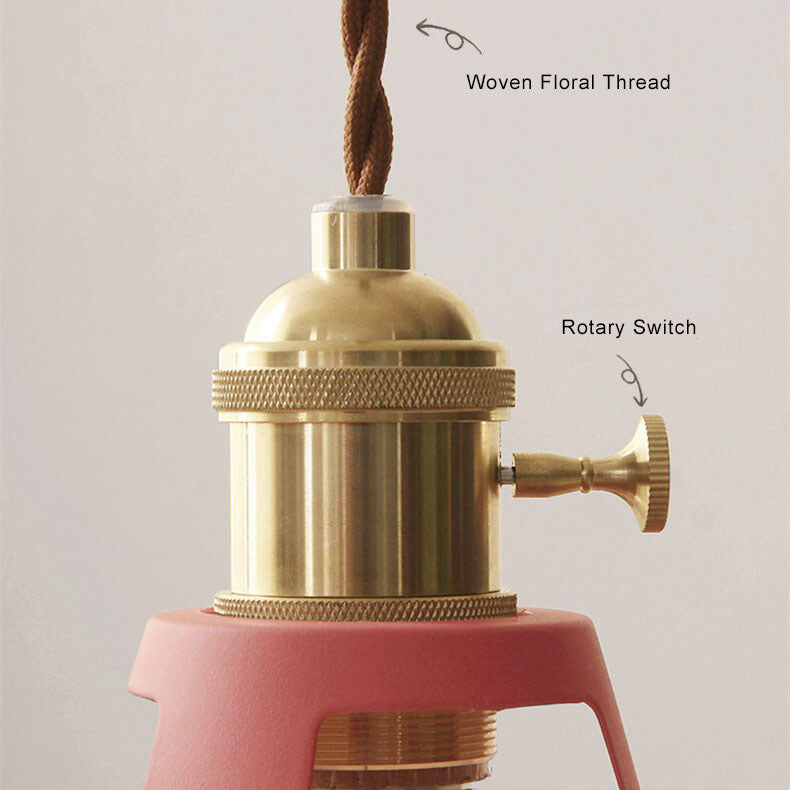 Industrial 1-Light Pendant Light with Colorful Barn Shade for Kitchen, Dining, and Rustic Decor