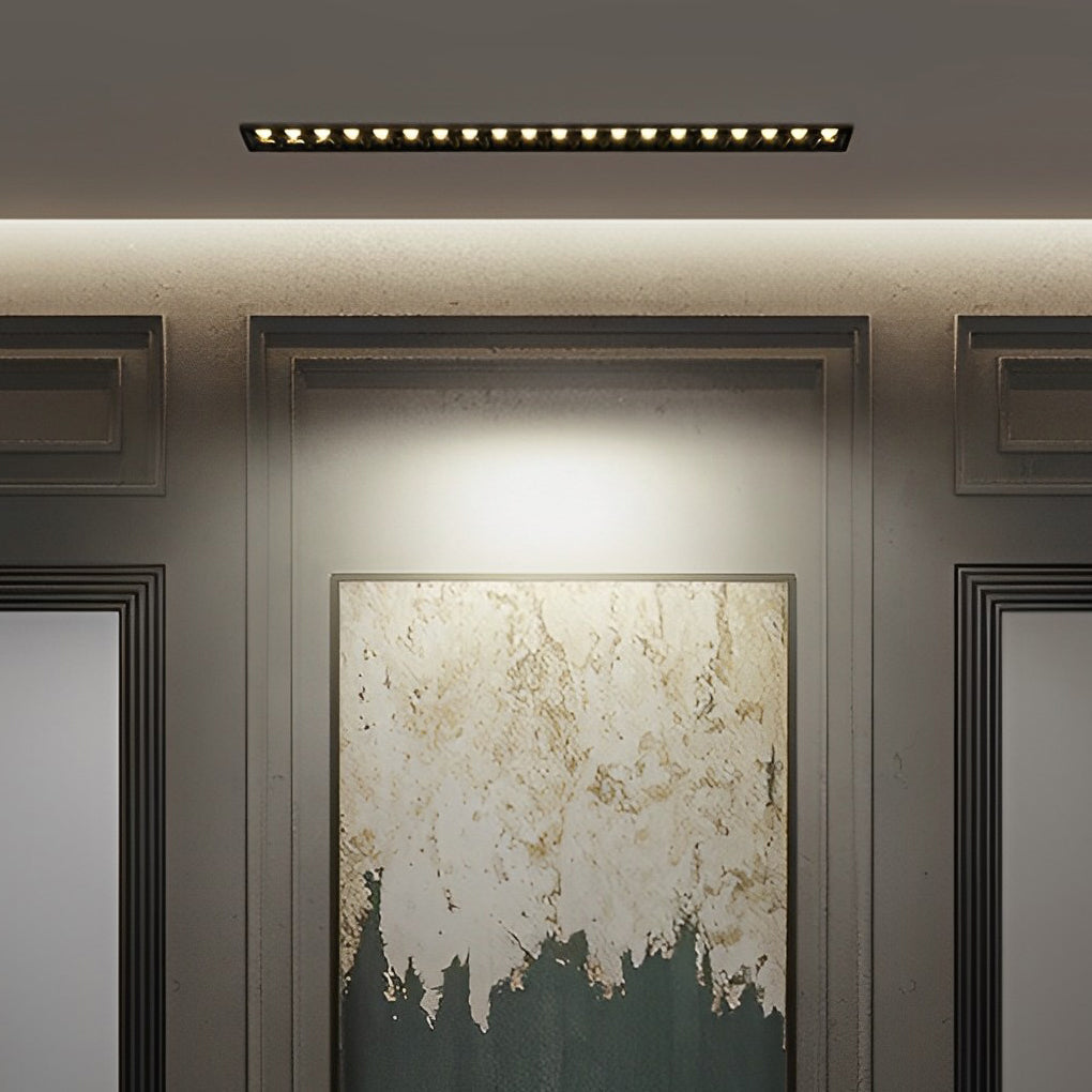Linear Trimless Recessed LED Downlight - Magnetic COB Spotlight for Modern Home Lighting Solutions