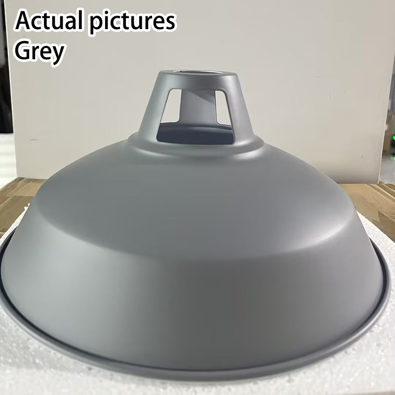 Industrial 1-Light Pendant Light with Colorful Barn Shade for Kitchen, Dining, and Rustic Decor