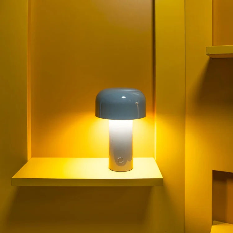 Rechargeable Mushroom Table Lamp - Modern LED Design for Home Office & Nightstand Use
