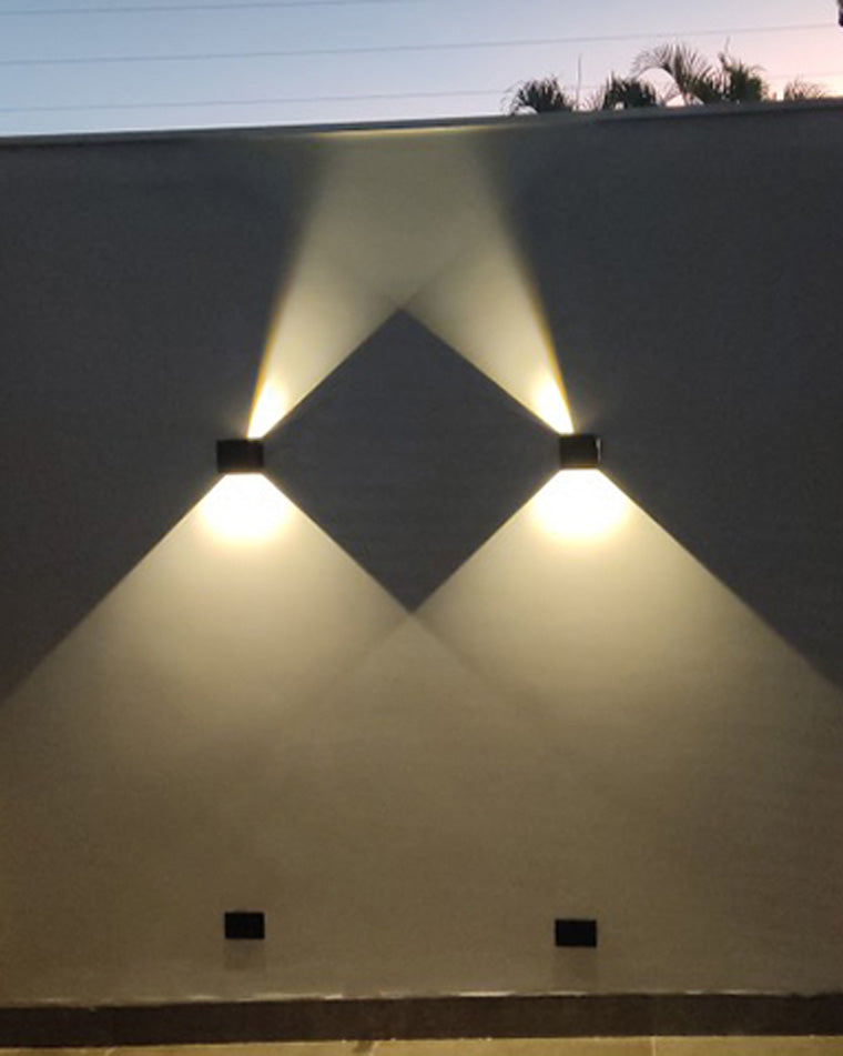 LED Outdoor Up Down Wall Light Fixture - Waterproof Sconce for Patio, Garden & Entryway Lighting