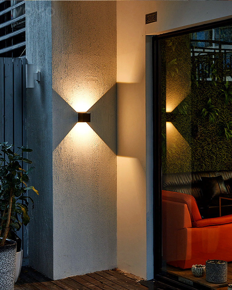 LED Outdoor Up Down Wall Light Fixture - Waterproof Sconce for Patio, Garden & Entryway Lighting