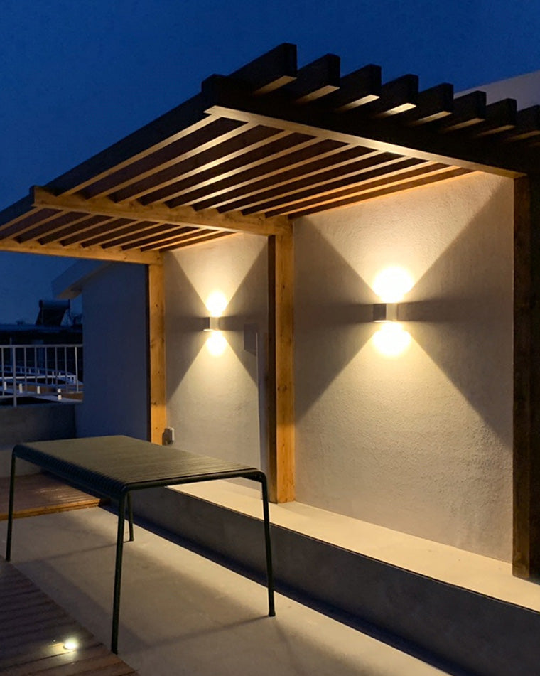 LED Outdoor Up Down Wall Light Fixture - Waterproof Sconce for Patio, Garden & Entryway Lighting