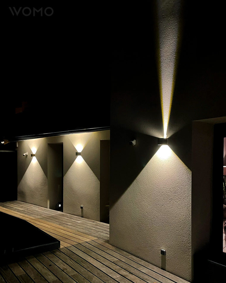 LED Outdoor Up Down Wall Light Fixture - Waterproof Sconce for Patio, Garden & Entryway Lighting