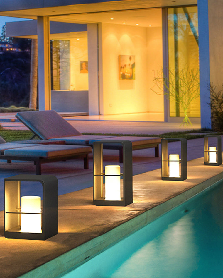 Solar Floor Light WM9007 - Waterproof LED Outdoor Lighting for Patios, Gardens, and Pathways
