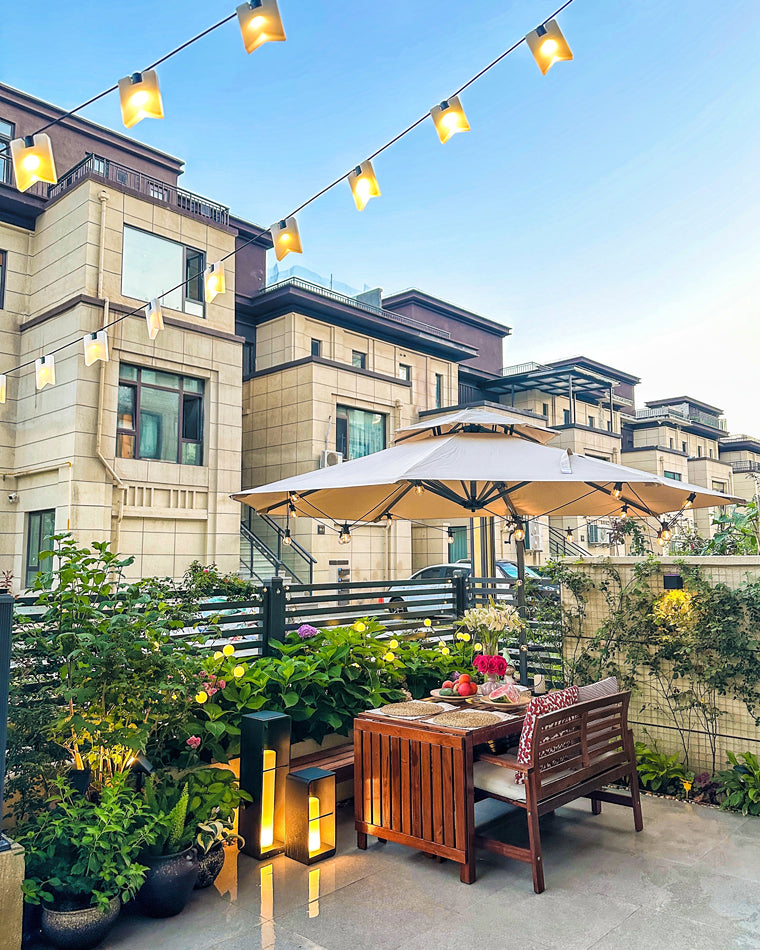 Solar Floor Light WM9007 - Waterproof LED Outdoor Lighting for Patios, Gardens, and Pathways