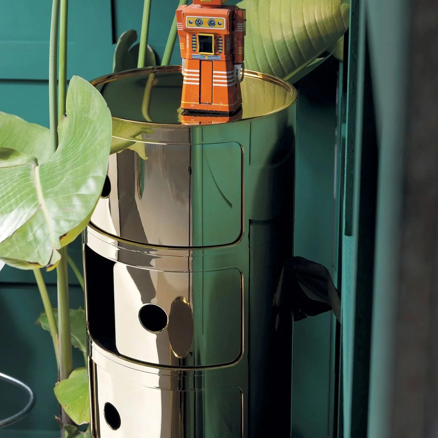 Metal Storage Unit - Kartell Componibili Modular Organizer for Home & Office Use, Multi-Functional and Stackable Design