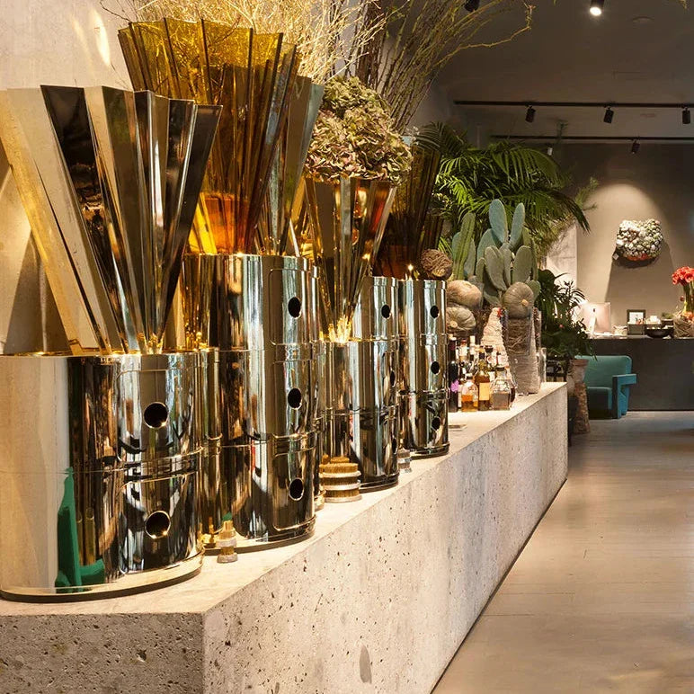 Metal Storage Unit - Kartell Componibili Modular Organizer for Home & Office Use, Multi-Functional and Stackable Design