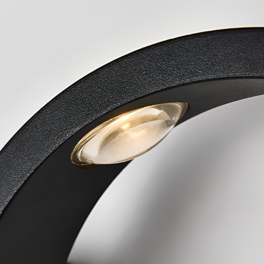 LED Wall Mounted Up Down Light - Creative Wavy Design for Outdoor Spaces and Garden Illumination