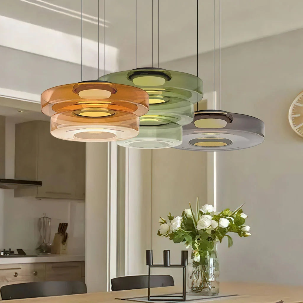 Nordic Postmodern Glass Pendant Light Fixture - Modern Hanging Lamp for Dining Room & Kitchen Lighting
